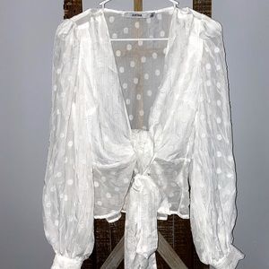 Polka Dot JustFab Top